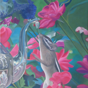 _Chipmunks wonders_, acrylic on canvas, 50x40cm